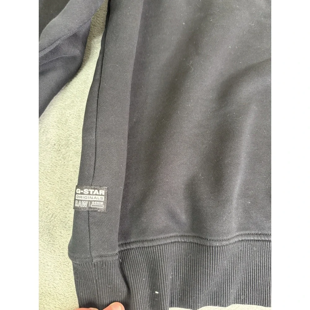 G-Star Raw Crewneck Sweatshirt Men's Size Large Black